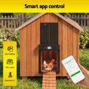 Giantz Automatic Chicken Coop Door 37cm Solar Powered Smart App Control Black-5