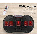 Everfit Vibration Machine Platform Vibrator Resistance Rope Home Fitness Black-4