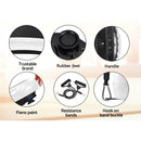 Everfit Vibration Machine Platform Vibrator Resistance Rope Home Fitness White-5