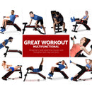 Everfit Weight Bench Adjustable FID Bench Press Home Gym 150kg Capacity-7
