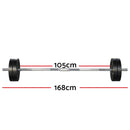 Everfit 48kg Barbell Set Weight Plates Bar Lifting Bench 168cm-2