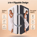 Giselle 18cm Double Memory Foam Mattress Dual Feel Reversible Charcoal Foam-3