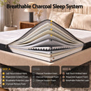 Giselle 18cm Double Memory Foam Mattress Dual Feel Reversible Charcoal Foam-4