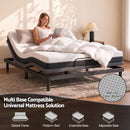 Giselle 18cm King Memory Foam Mattress Dual Feel Reversible Charcoal Foam-8
