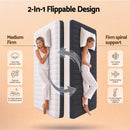Giselle 18cm King Single Memory Foam Mattress Dual Feel Reversible Charcoal Foam-3