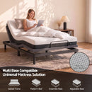 Giselle 18cm King Single Memory Foam Mattress Dual Feel Reversible Charcoal Foam-8