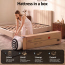 Giselle 18cm King Single Memory Foam Mattress Dual Feel Reversible Charcoal Foam-9