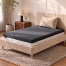 Giselle 18cm Single Memory Foam Mattress Dual Feel Reversible Charcoal Foam-1