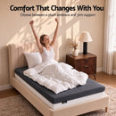 Giselle 18cm Single Memory Foam Mattress Dual Feel Reversible Charcoal Foam-7