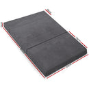 Giselle Bedding Foldable Mattress Folding Foam Bed Mat Double Grey-2