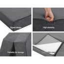Giselle Bedding Foldable Mattress Folding Foam Bed Mat Double Grey-6