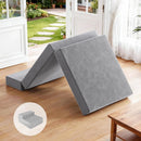 Giselle Bedding Foldable Mattress Folding Foam Bed Mat Light Grey-1