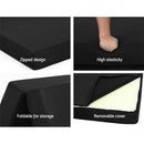Giselle Bedding Foldable Mattress Folding Foam Bed Mat Black-6