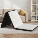 Giselle Folding Mattress 5cm Single Foldable Foam Bamboo Portable Camping Guest Bed Mat-1