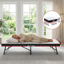 Giselle Folding Mattress 5cm Single Foldable Foam Bamboo Portable Camping Guest Bed Mat-2