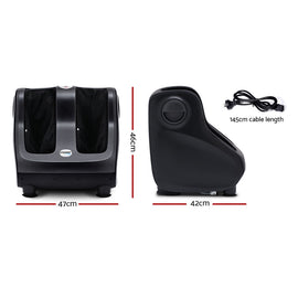 Livemor Foot Massager Shiatsu Massagers Electric Roller Calf Leg Kneading Black - 0
