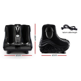 Livemor Foot Massager Massagers Shiatsu Electric Roller Ankle Calf Leg Kneading Black - 0