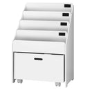 Keezi 4 Tiers Kids Bookshelf Storage Organiser Children Bookcase Drawers Display-3