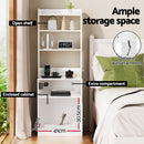 Artiss Bedside Table Nightstand Charging Station-6