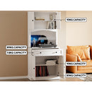 Artiss Buffet Sideboard Cabinet Cupboard Pantry Storage Shelves Hutch White-7