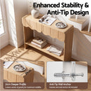 Artiss 2-Drawer Console Table, Scalloped Entryway Table with Safe Rounded Corners, 100 x 31 x 80 cm-7