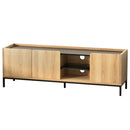 Artiss TV Unit Entertainment Unit Storage Cabinet Shelf 160cm Pine-2
