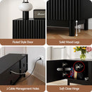 Artiss TV Unit Entertainment Unit Storage Cabinet 180cm Black-7