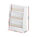 Keezi Kids Bookshelf 3 Tiers Storage Children Bookcase Organiser Display Shelf-4