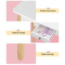 Keezi Kids Dressing Table Chair Set Wooden Leg Vanity Makeup Drawer Mirror-7