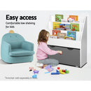 Keezi 3 Tiers Kids Bookshelf Magazine Rack Children Bookcase Organiser Storage-4