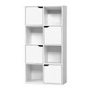 Artiss Bookshelf 8 Cube Shlef - DANA White-3