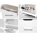 Artiss Shoe Rack Cabinet 16 Pairs White Ana-8