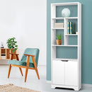 Artiss Bookshelf with Cabinet - GINA White-1