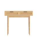 Artiss Console Table 2 Rattan Drawers-3
