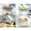 Artiss Console Table 2 Rattan Drawers-8