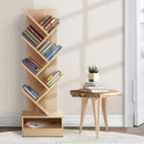 Artiss Tree Bookshelf 7 Tiers - ECHO Oak-1