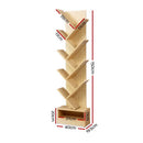 Artiss Tree Bookshelf 9 Tiers - ECHO Oak-4