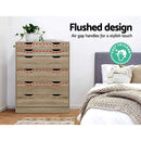 Artiss 6 Chest of Drawers - MYLA Oak-8