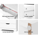 Artiss Bookshelf with Drawers - NANA White-8