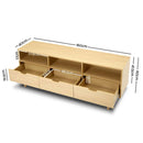 Artiss Wooden Scandinavian Entertainment Unit - Natural-4