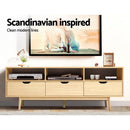 Artiss Wooden Scandinavian Entertainment Unit - Natural-5
