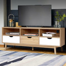 Artiss TV Cabinet Entertainment Unit Stand Wooden Storage 140cm Scandinavian-1