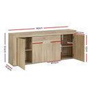 Artiss Buffet Sideboard - DANA Oak-3