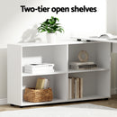 Artiss Computer Desk Bookshelf White 130CM-5