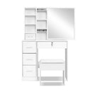 Artiss Dressing Table Stool Set Sliding Mirror White Diane-3