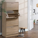 Artiss Shoe Rack Cabinet 60 Pairs 4 Doors - Wood-1