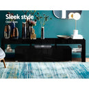Artiss Entertainment Unit TV Cabinet LED 189cm Black Elo-6