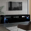 Artiss Entertainment Unit TV Cabinet LED 189cm Black Elo-1