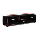 Artiss Entertainment Unit TV Cabinet 140cm Black Jim-4