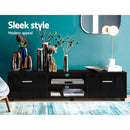 Artiss Entertainment Unit TV Cabinet 140cm Black Jim-5